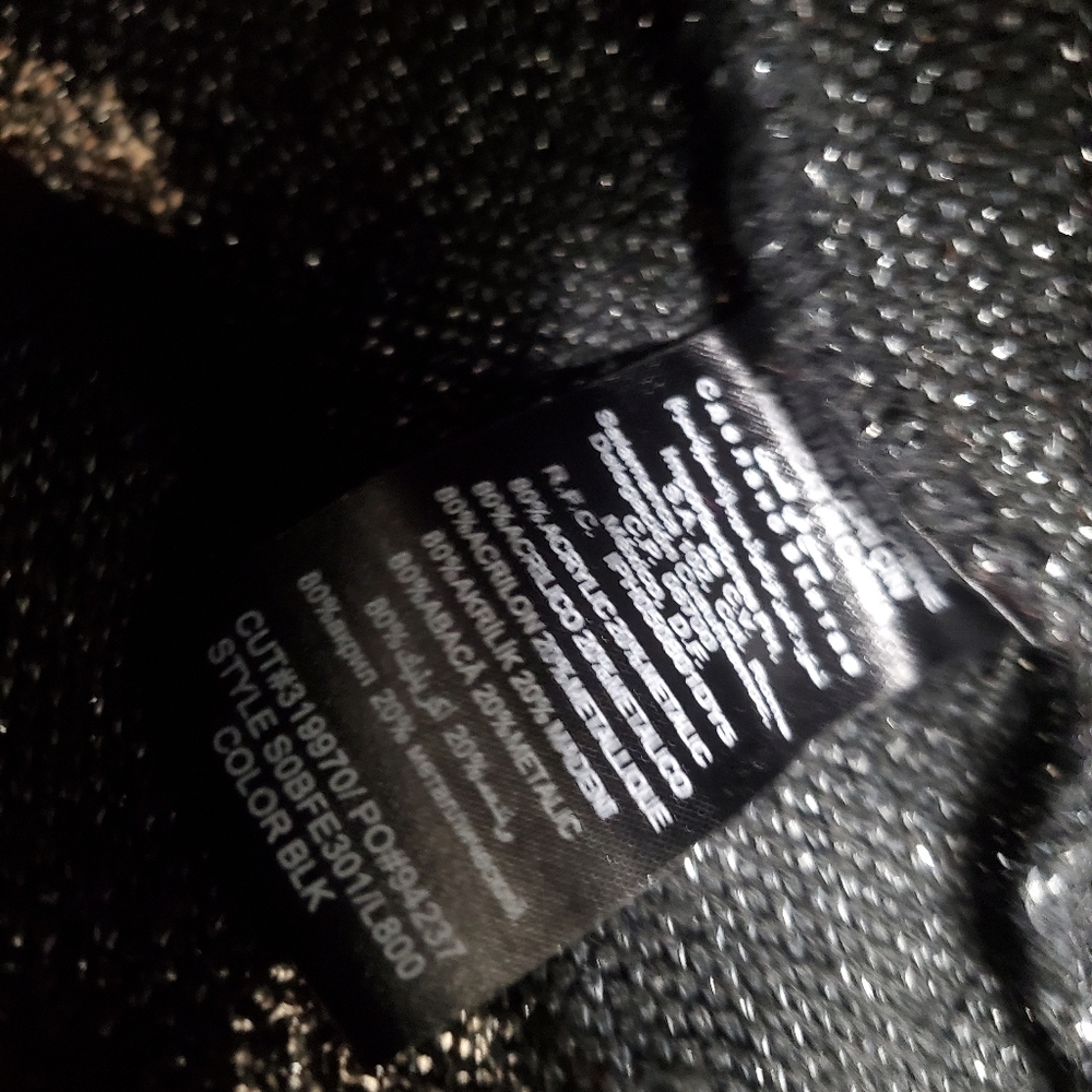 Black and Glitter Silver Sweater Dress - Picture 6 of 12